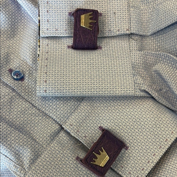 Men's Bertigo Light Blue Dress Shirt 8(4xl) Brand New - Picture 6 of 10